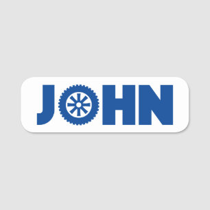 Etiqueta De Nome John Petrol Head