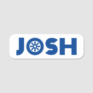 Etiqueta De Nome Josh Petrol Head