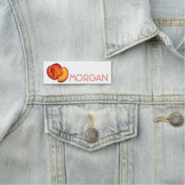 Etiqueta De Nome Juicy Ripe Summer Peach Georgia Peaches Fruta