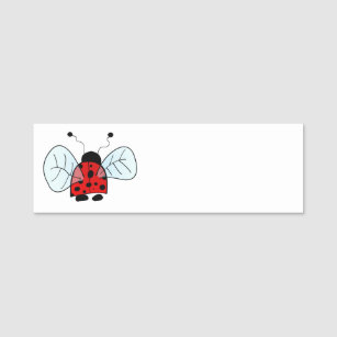 Etiqueta De Nome Ladybug