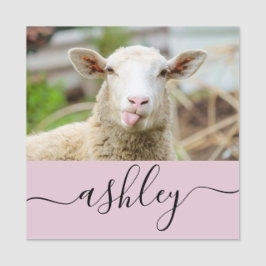 Etiqueta De Nome Língua do espetáculo de ovelhas