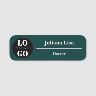 Etiqueta De Nome Logo Personalizado Funcionário da Equipe Médica Ma