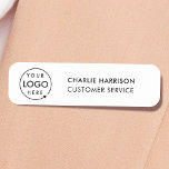 Etiqueta De Nome Logotipo comercial | Funcionarios de funcionários<br><div class="desc">Um simples modelo de negócios personalizado em um estilo moderno minimalista que pode ser facilmente atualizado com o logotipo da sua empresa, o nome do funcionário e o título ou departamento. Se você precisar de ajuda para personalizar este produto, entre em contato comigo usando o botão de mensagem abaixo e...</div>
