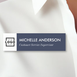 Etiqueta De Nome Logotipo comercial personalizado Básico Funcionari