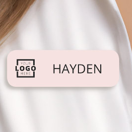 Etiqueta De Nome Logotipo comercial personalizado - Funcionário cor