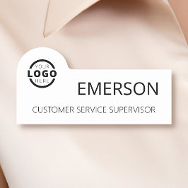 Etiqueta De Nome Logotipo comercial personalizado Nome do Funcionar