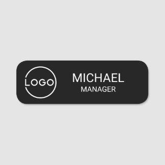 Etiqueta De Nome Logotipo Comercial Personalizado Profissional