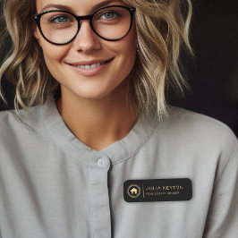 Etiqueta De Nome Logotipo da Casa Imobiliária Quadro chave grego Pr