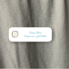 Etiqueta De Nome Logotipo da empresa personalizado moderno Elegante