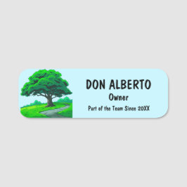 Etiqueta De Nome Logotipo de Carvalho | Serviços Personalizados de