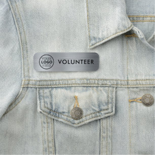 Etiqueta De Nome Logotipo de empresa de acabamento metálico do volu