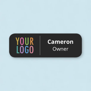 Etiqueta De Nome Logotipo de empresa de pinos ou Nametag magnéticos