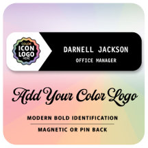 Logotipo de negócios de cores preto e branco cláss