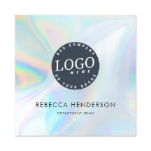 Logotipo de negócios Funcionários holográficos mod