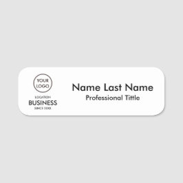 Etiqueta De Nome Logotipo de negócios moderno minimalista