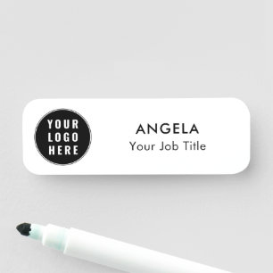 Etiqueta De Nome Logotipo de sua empresa e Corporate do site
