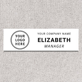 Etiqueta De Nome Logotipo Empresarial