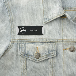 Etiqueta De Nome Logotipo Empresarial Etiqueta Básica Nome Funcioná