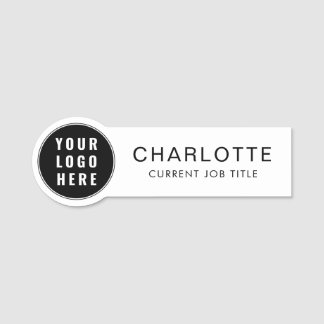 Etiqueta De Nome Logotipo Empresarial Moderno e Funcionários
