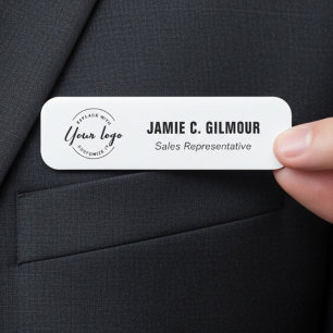 Etiqueta De Nome Logotipo Empresarial Personalizado Ímã de Funcioná