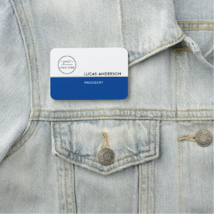 Etiqueta De Nome Logotipo magnético ou personalizado de pino do No