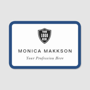 Etiqueta De Nome Logotipo magnético ou personalizado de pino do Nom