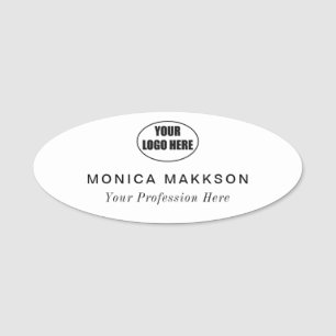 Etiqueta De Nome Logotipo magnético ou personalizado de pino do Nom
