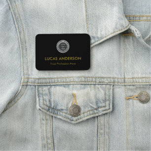 Etiqueta De Nome Logotipo magnético ou personalizado de pino do Nom