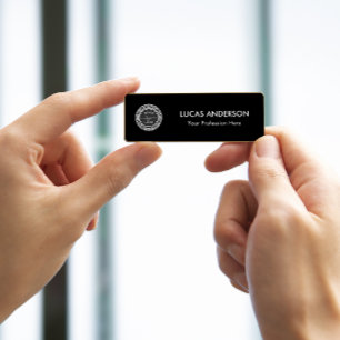 Etiqueta De Nome Logotipo magnético ou personalizado de pino do Nom