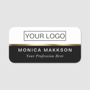 Etiqueta De Nome Logotipo magnético ou personalizado de pino do Nom