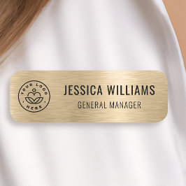 Etiqueta De Nome Logotipo Personalizado Alfinete de Segurança Magné
