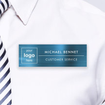 Logotipo Personalizado Azul Elegante Empresarial P