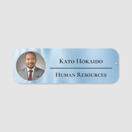 Etiqueta De Nome Logotipo personalizado com estética moderna de céu