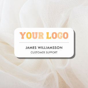 Etiqueta De Nome Logotipo Personalizado da Empresa Moderno Funciona