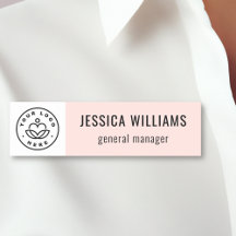 Logotipo Personalizado da Empresa Rosa Bege Funcio