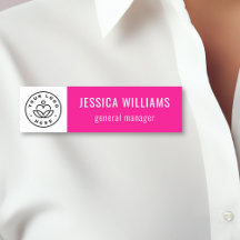 Logotipo Personalizado da Empresa Rosa Neon Funcio