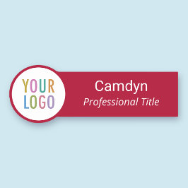 Etiqueta De Nome Logotipo Personalizado de Empresa do Nome de etiqu