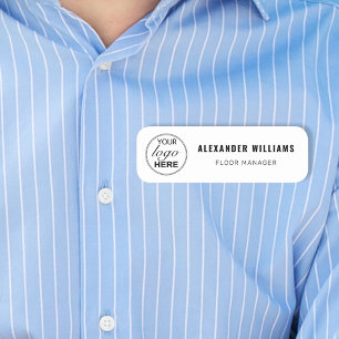 Etiqueta De Nome Logotipo Personalizado e Funcionário