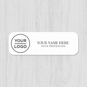 Etiqueta De Nome Logotipo personalizado elegante Pino de segurança