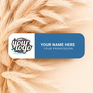 Etiqueta De Nome Logotipo Personalizado Empregados ímã ou alfinete