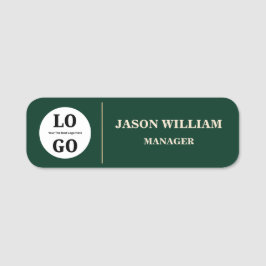 Etiqueta De Nome Logotipo Personalizado Executivo de Funcionário Es