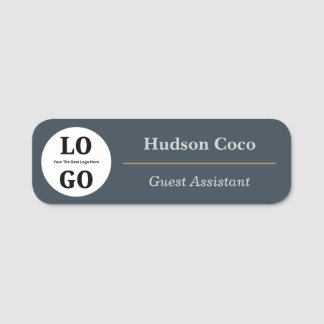 Etiqueta De Nome Logotipo Personalizado Funcionário de Hospitalidad