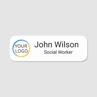 Etiqueta De Nome Logotipo Personalizado Funcionário Empresa Persona