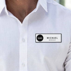 Etiqueta De Nome Logotipo personalizado ID do funcionário da empres