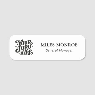 Etiqueta De Nome Logotipo Personalizado Ímã de Funcionário OU Alfin