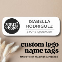 Logotipo Personalizado Ímã de Funcionário ou Prend