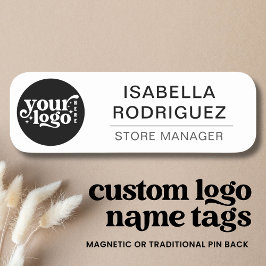 Etiqueta De Nome Logotipo Personalizado Ímã de Funcionário ou Prend