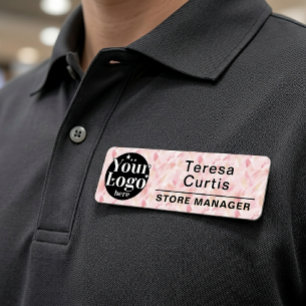 Etiqueta De Nome Logotipo Personalizado Magnético / Nome do Funcion