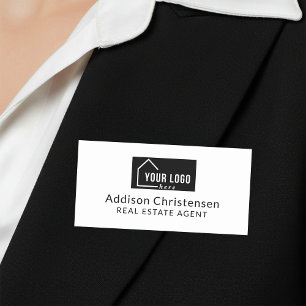 Etiqueta De Nome Logotipo Personalizado Moderno para Imobiliárias