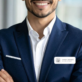 Etiqueta De Nome Logotipo Personalizado - Nome - Título Aqui l Pret